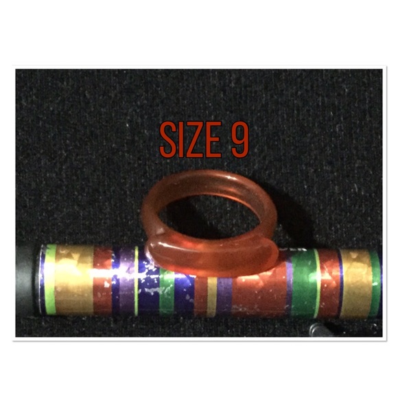 Elegant natural red agate jade ring - Picture 5 of 5